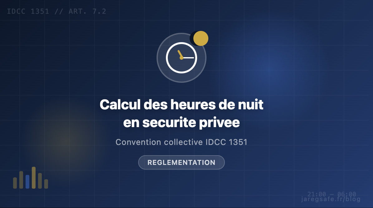 Heures de nuit sécurité privée
